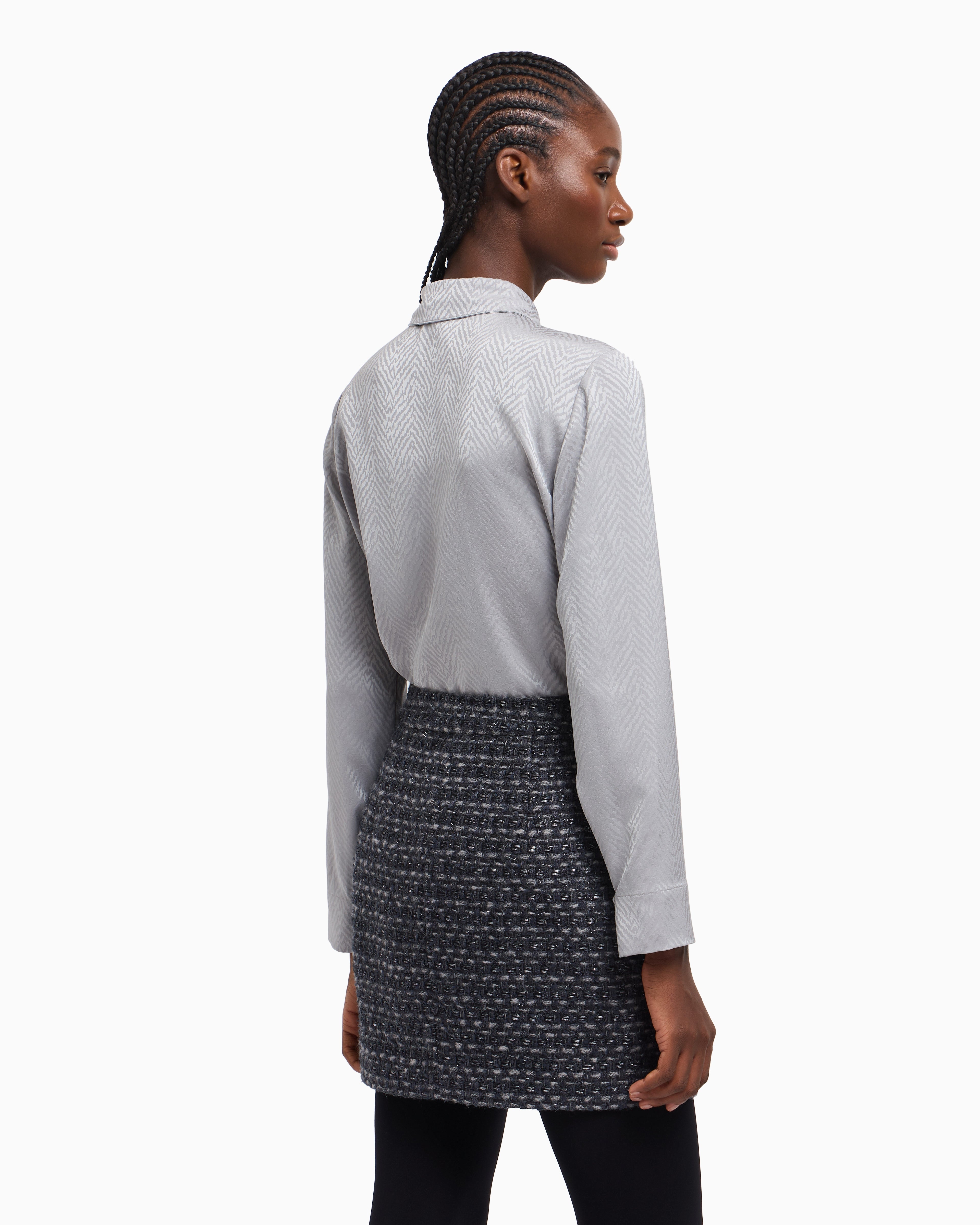 Emporio Armani Shirt with chevron motif print