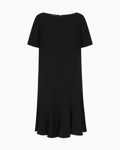 Emporio Armani Technical cady dress with pleats