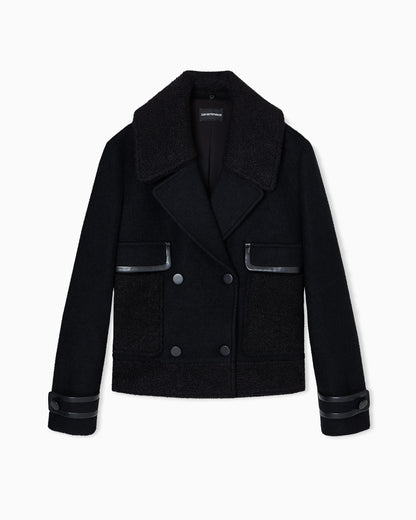 Emporio Armani Double Breasted Pea Coat