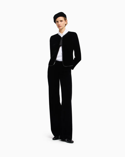 Emporio Armani Satin crêpe wrap shirt