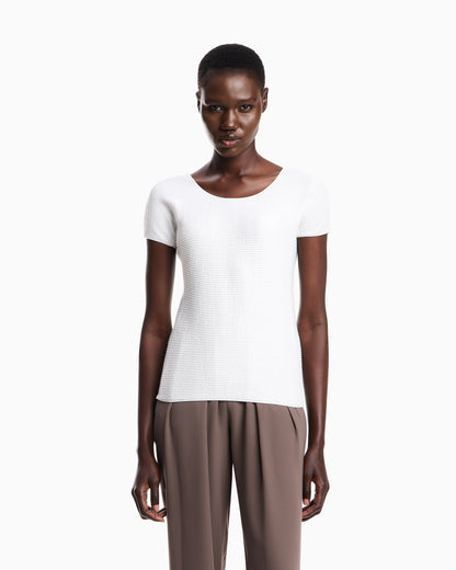 Emporio Armani T-shirt in textured-effect jersey