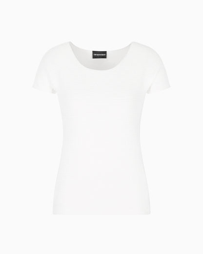 Emporio Armani T-shirt in textured-effect jersey
