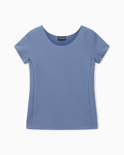 Emporio Armani T-shirt in textured-effect jersey