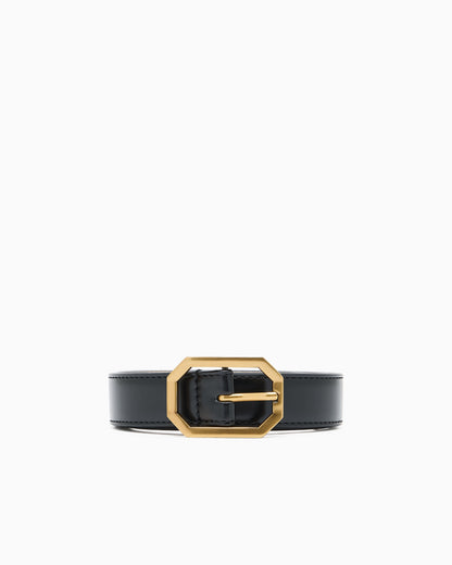 Emporio Armani Belt with gold buckle