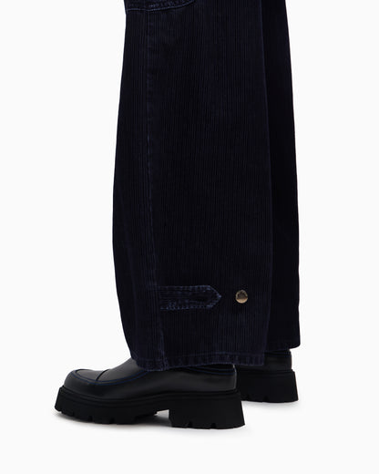 Emporio Armani J2G flocked-rib garment-dyed drill cargo jeans