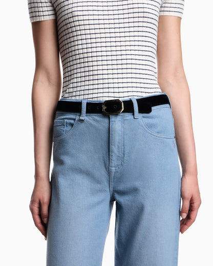 Emporio Armani J7E Mid-rise straight-leg jeans in yarn-dyed cotton drill