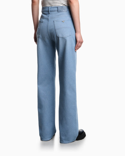 Emporio Armani J7E Mid-rise straight-leg jeans in yarn-dyed cotton drill