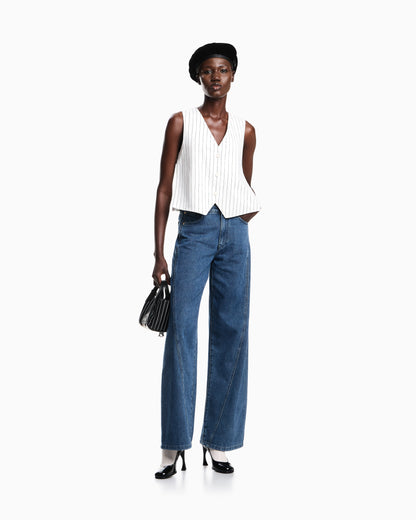 Emporio Armani J6F relaxed-fit, worn-look denim jeans