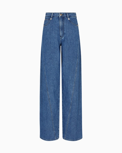 Emporio Armani J6F relaxed-fit, worn-look denim jeans