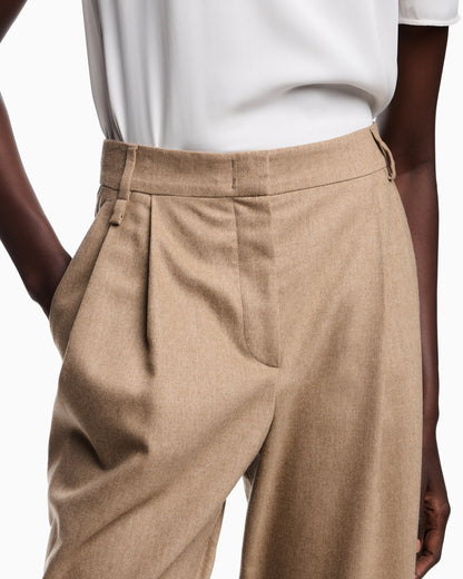 Emporio Armani Icon wool flannel trousers with pleats