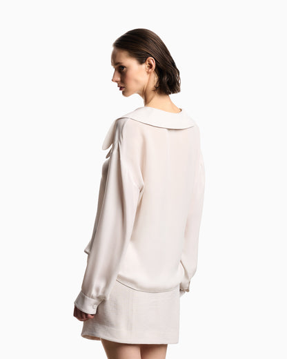 Emporio Armani Icon silk double georgette shirt