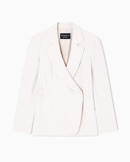 Emporio Armani Icon blazer in flowing, armure fabric