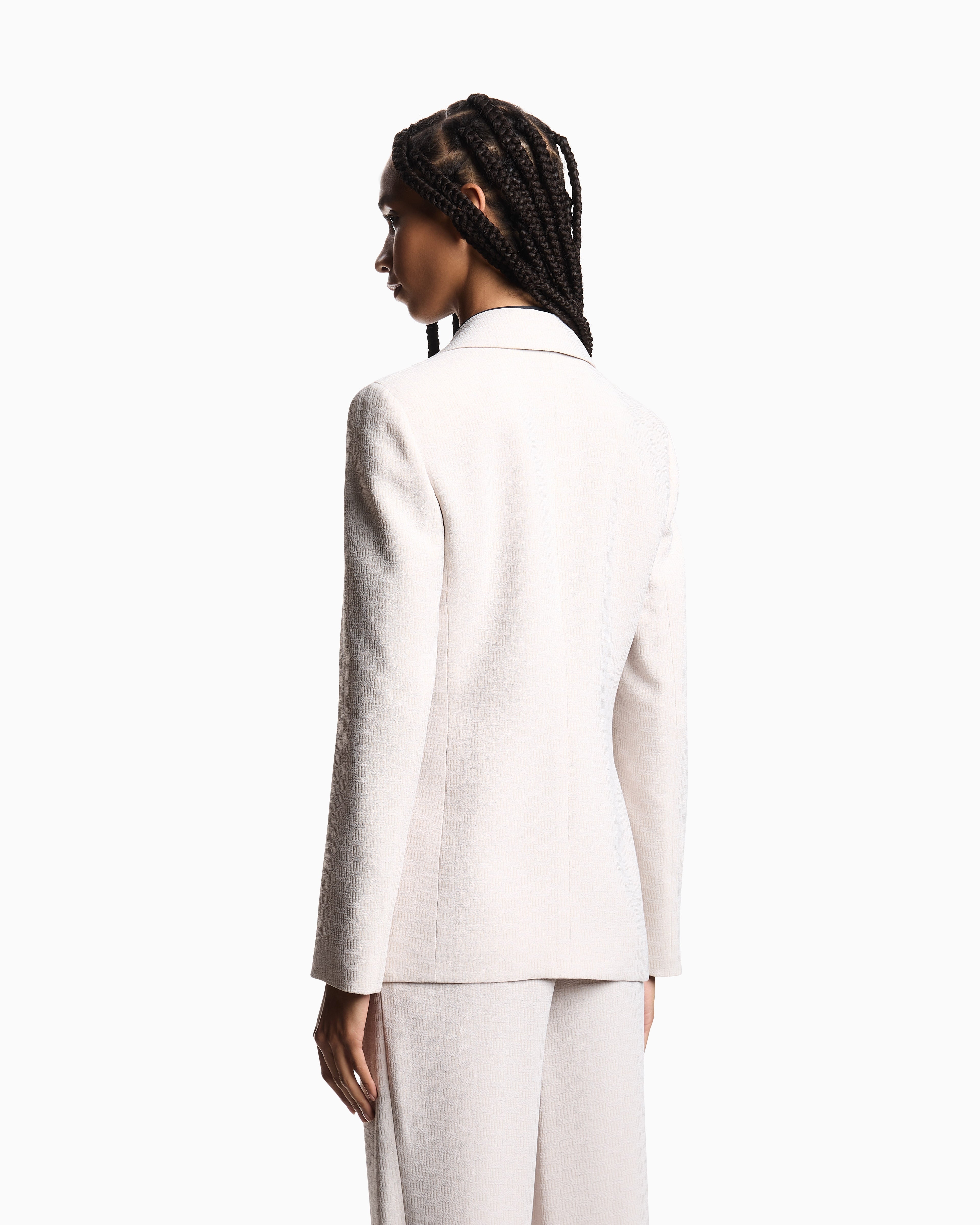 Emporio Armani Icon blazer in flowing, armure fabric