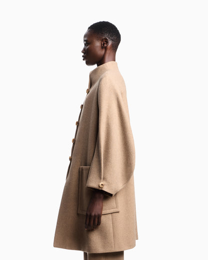 Emporio Armani Icon wool-blend single-breasted coat