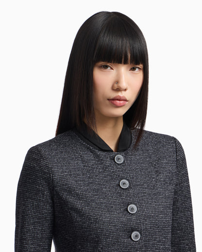 Emporio Armani Icon houndstooth cloth single-breasted jacket