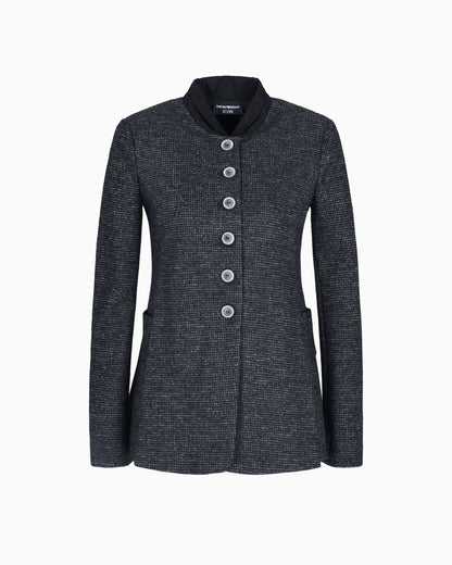 Emporio Armani Icon houndstooth cloth single-breasted jacket