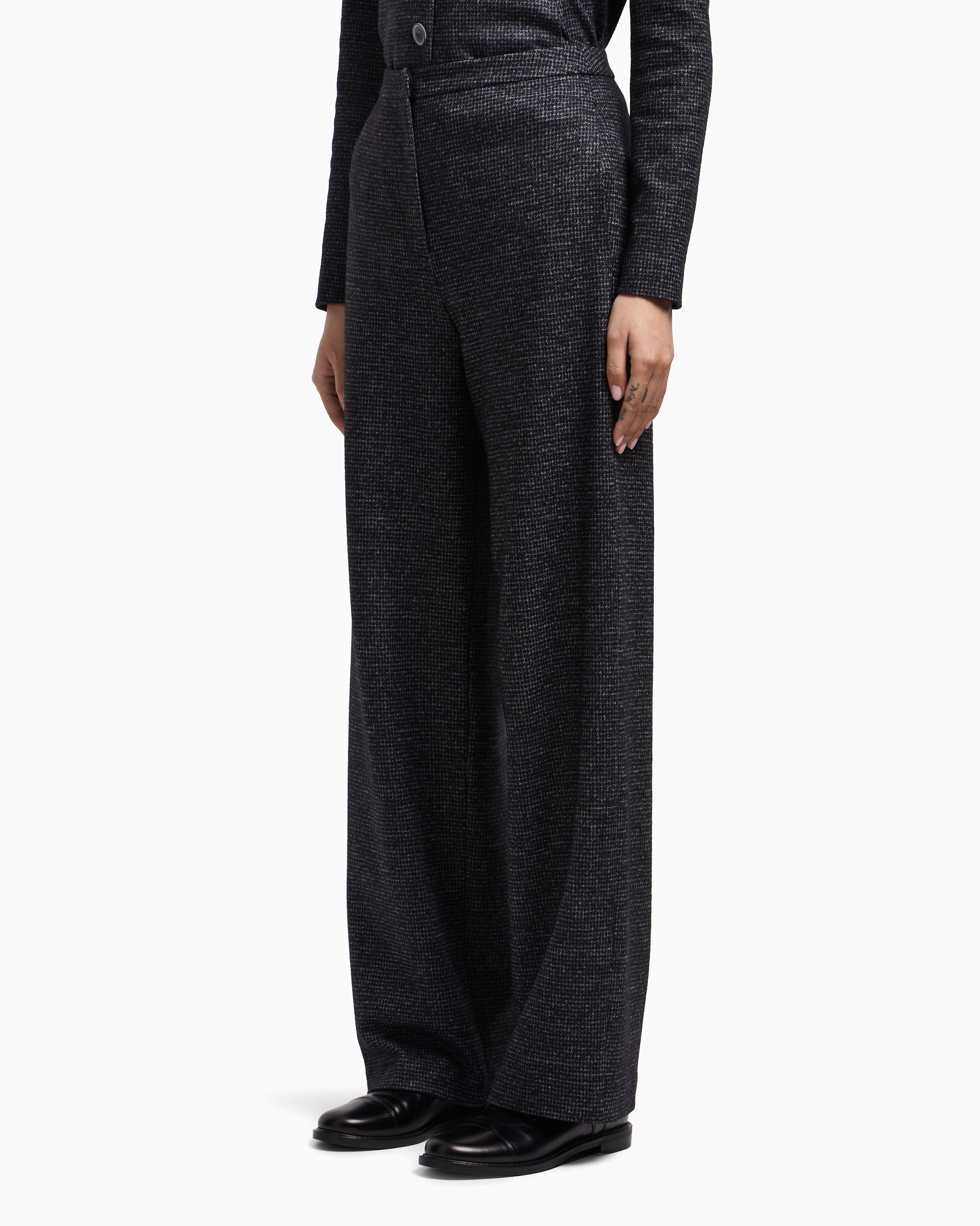 Emporio Armani ASV Icon houndstooth cloth trousers