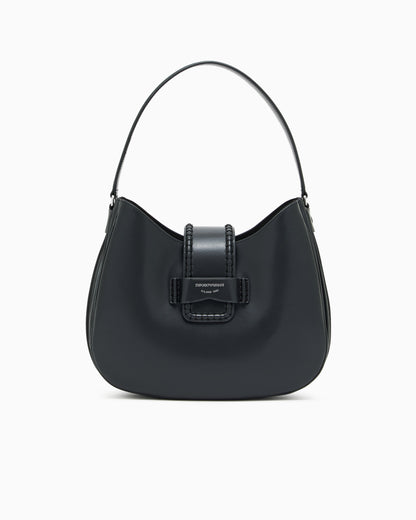 Emporio Armani Leather medium hobo shoulder bag with buckle