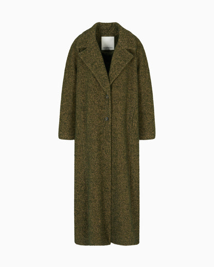 Emporio Armani New York capsule collection bouclé wool-blend coat