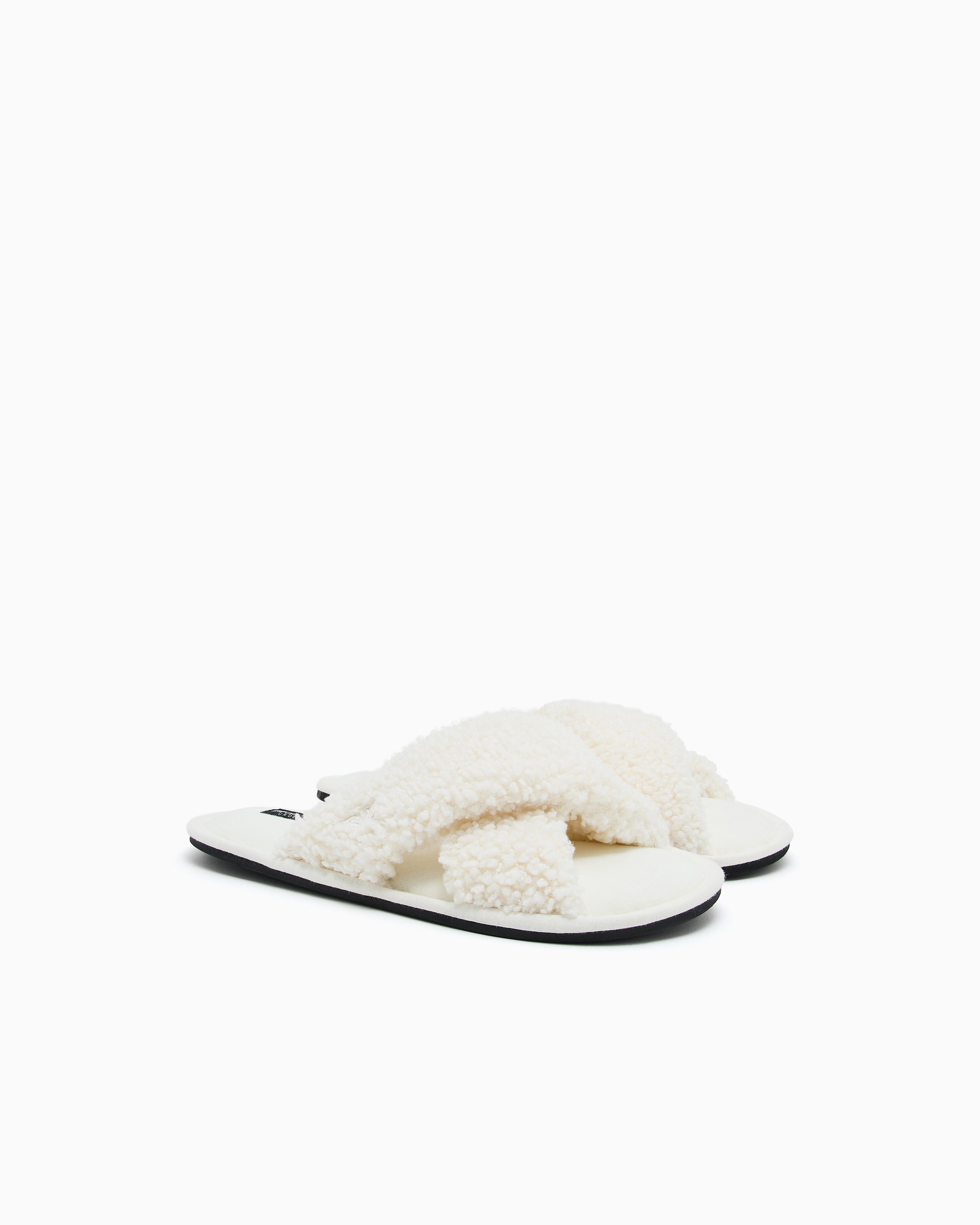 Emporio Armani Furry slippers