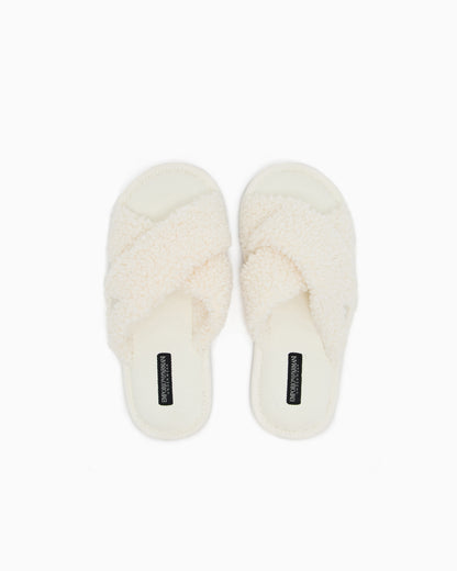 Emporio Armani Furry slippers