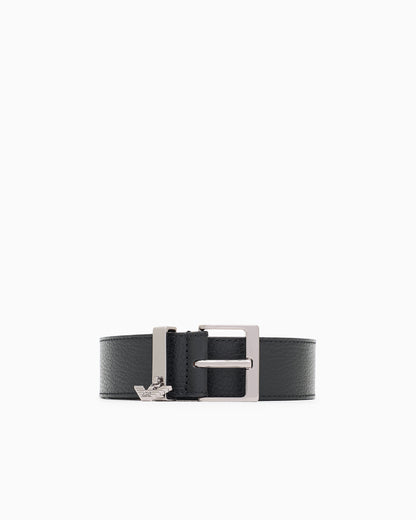 Emporio Armani Icon deer-print leather belt