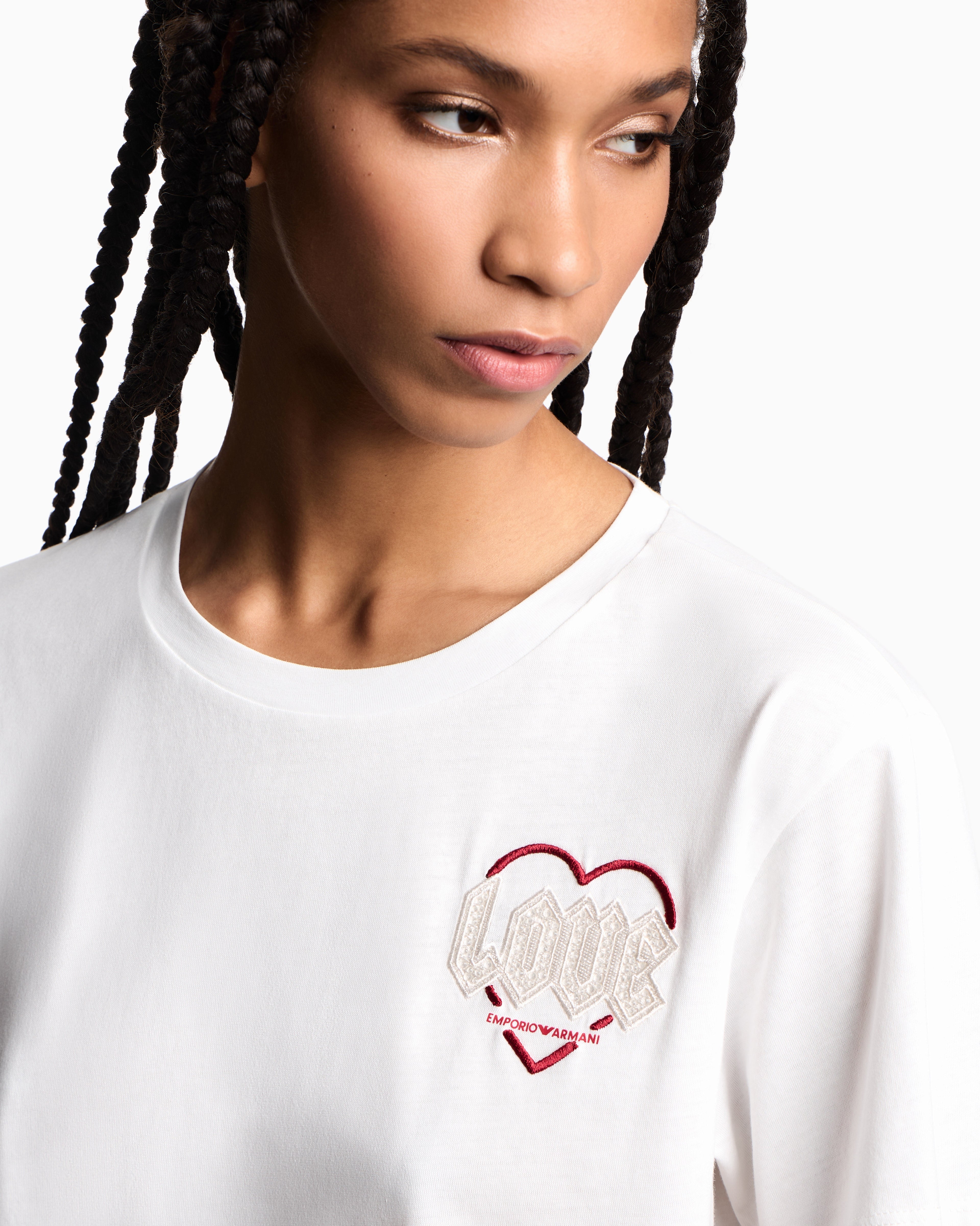 Emporio Armani ASV Valentine’s Day capsule collection jersey T-shirt