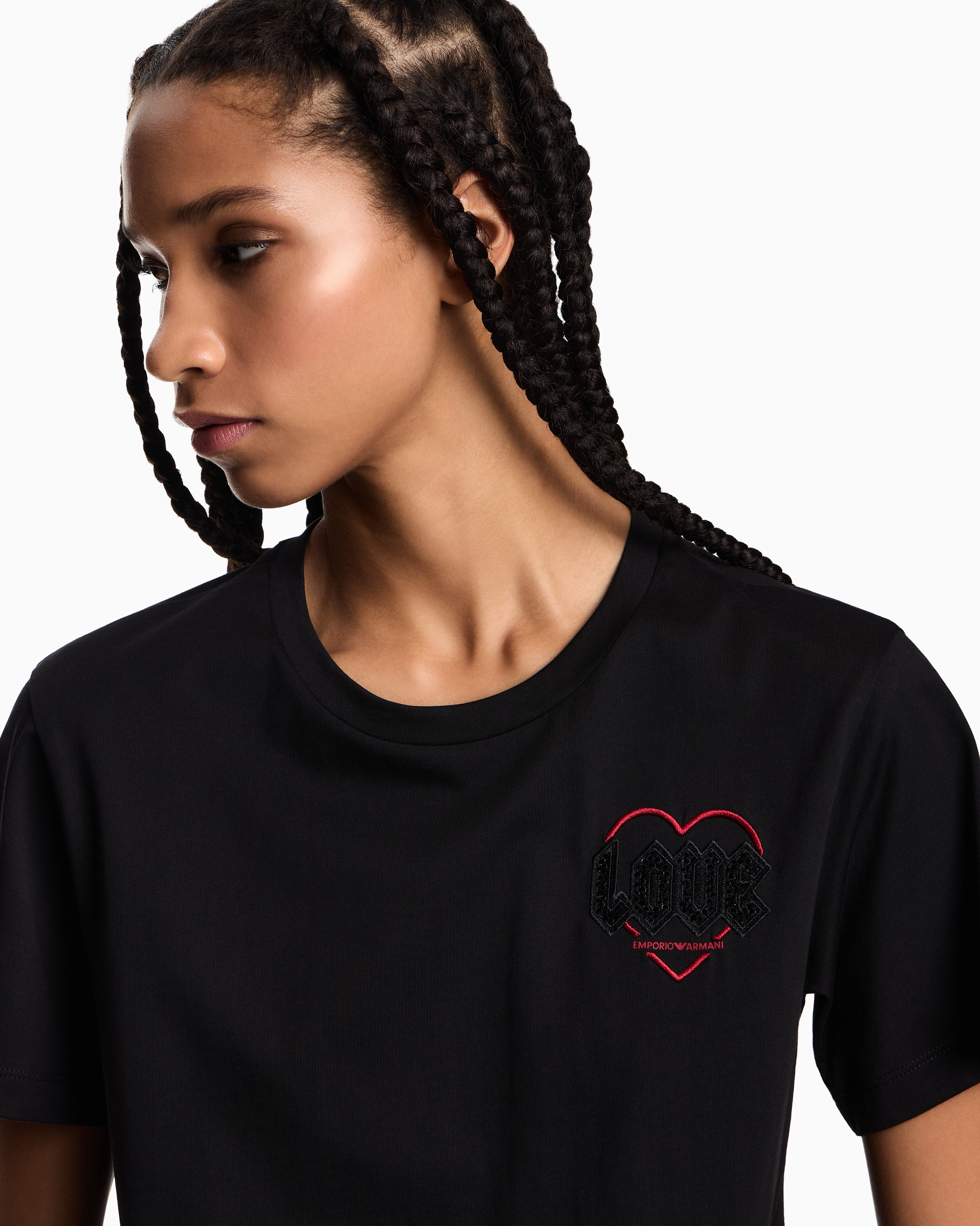Emporio Armani ASV Valentine’s Day capsule collection jersey T-shirt