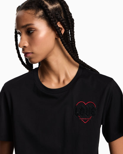 Emporio Armani ASV Valentine’s Day capsule collection jersey T-shirt