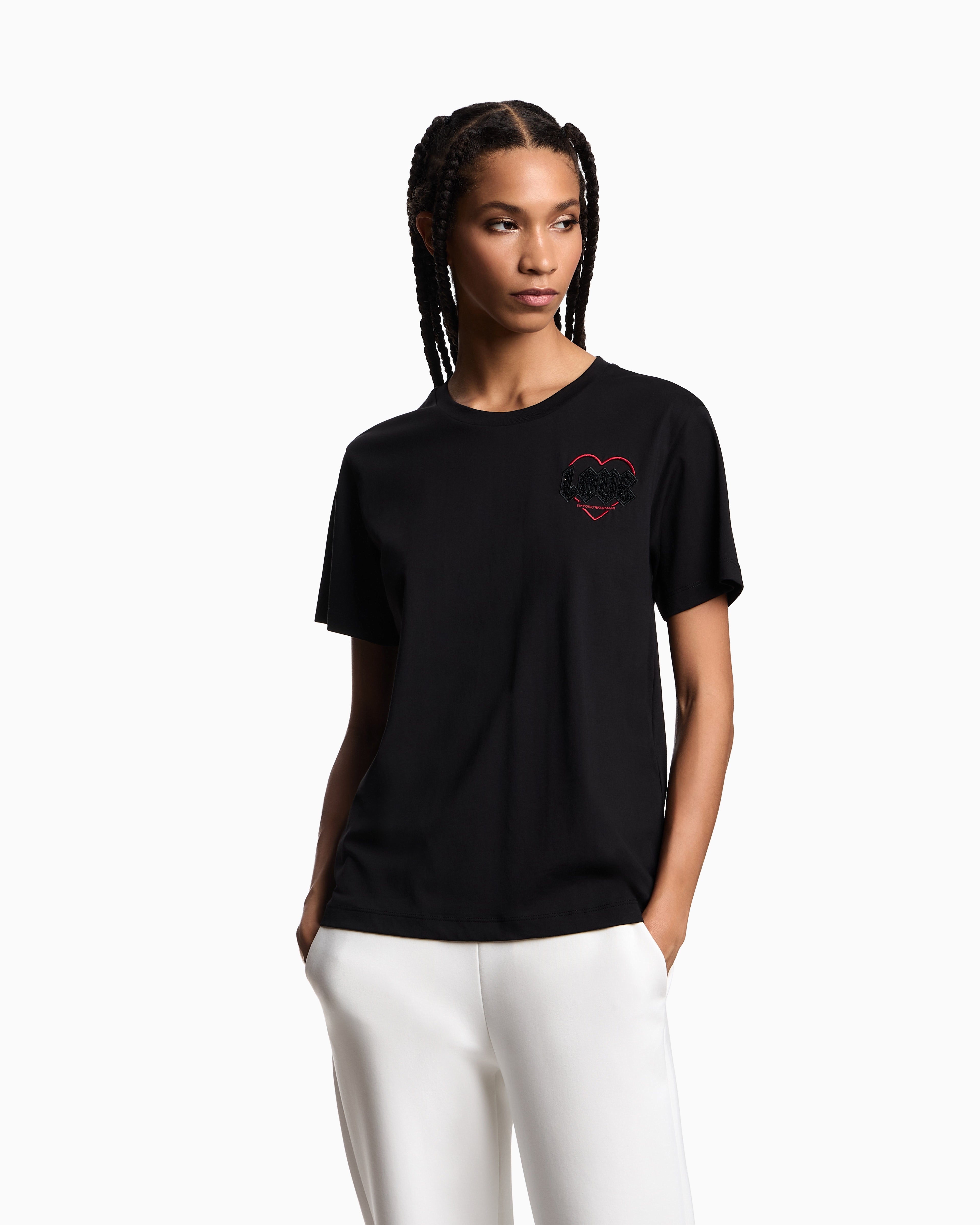 Emporio Armani ASV Valentine’s Day capsule collection jersey T-shirt