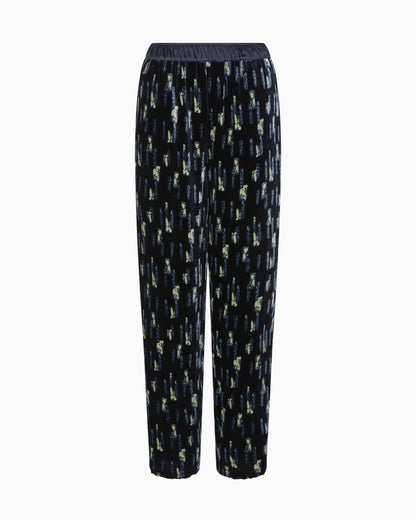 Emporio Armani Printed velvet trousers