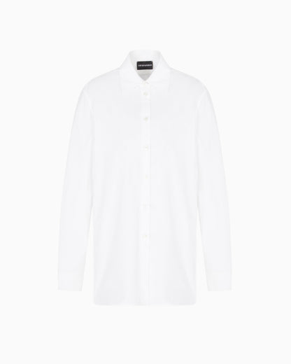 Emporio Armani Winter Urbanism capsule collection polished cotton oversized shirt