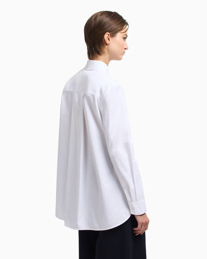 Emporio Armani Winter Urbanism capsule collection polished cotton oversized shirt