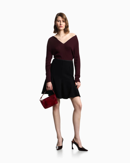 Emporio Armani Polygon capsule collection virgin wool blend V-neck jumper