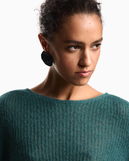 Emporio Armani Alpaca wool-blend, crew-neck jumper