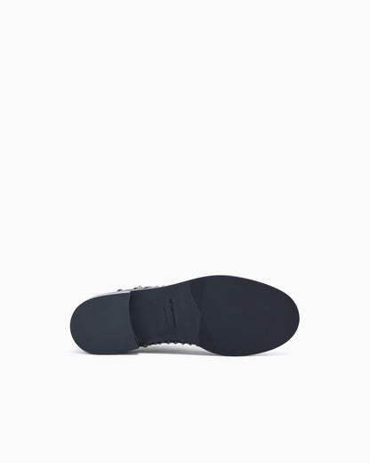 Emporio Armani Leather Brogues With Studs Black
