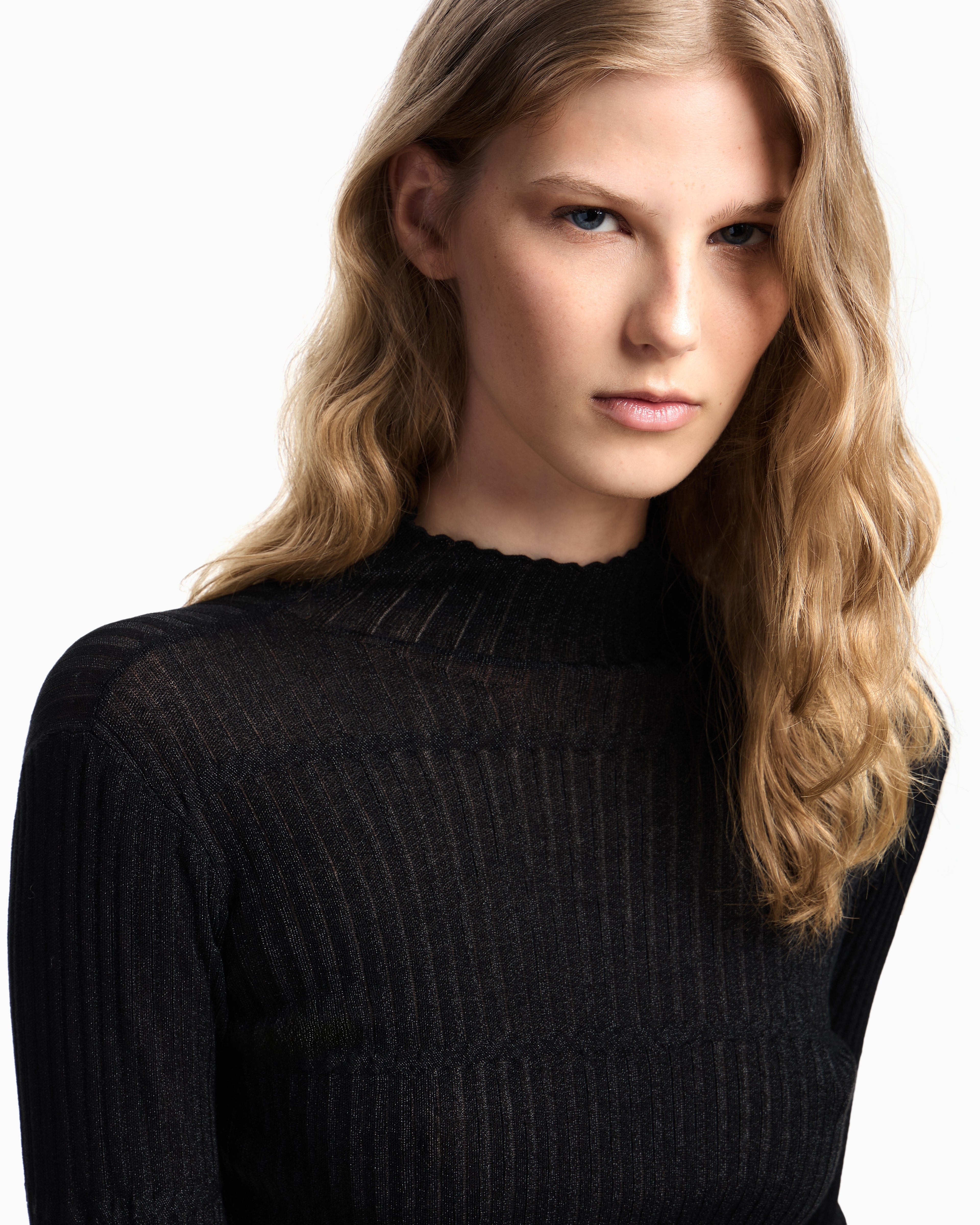 Emporio Armani 3D-effect lurex knit