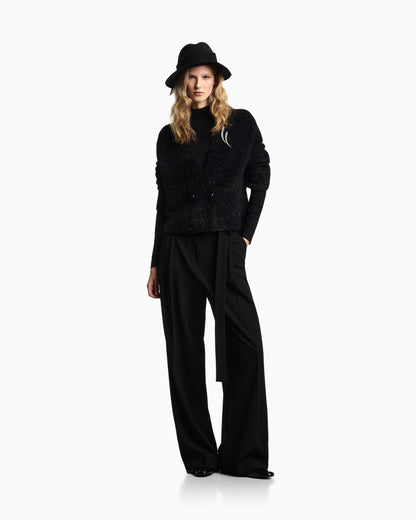Emporio Armani 3D-effect lurex knit