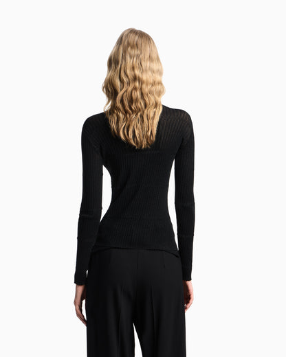 Emporio Armani 3D-effect lurex knit
