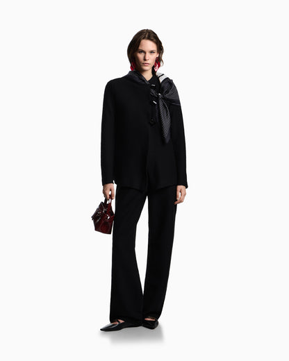 Emporio Armani Embossed, textured jersey jacket