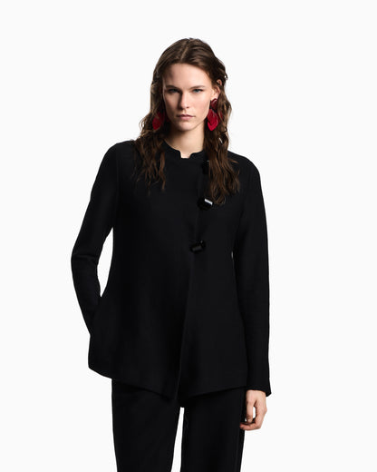 Emporio Armani Embossed, textured jersey jacket