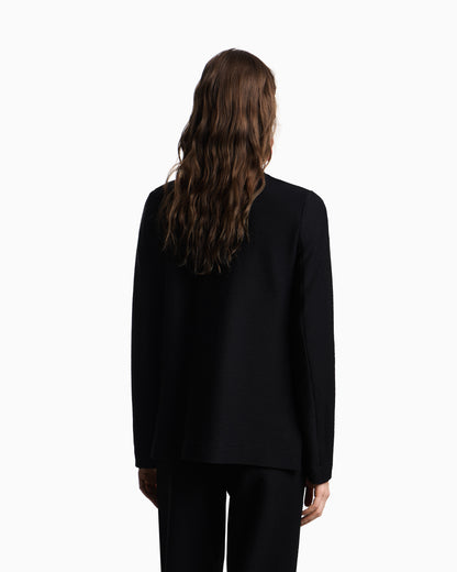 Emporio Armani Embossed, textured jersey jacket