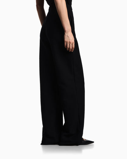 Emporio Armani ASV embossed, textured jersey palazzo trousers