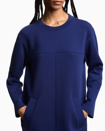 Emporio Armani Double jersey crew-neck dress