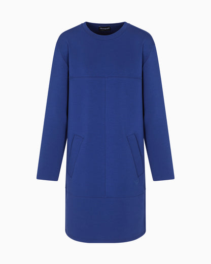 Emporio Armani Double jersey crew-neck dress