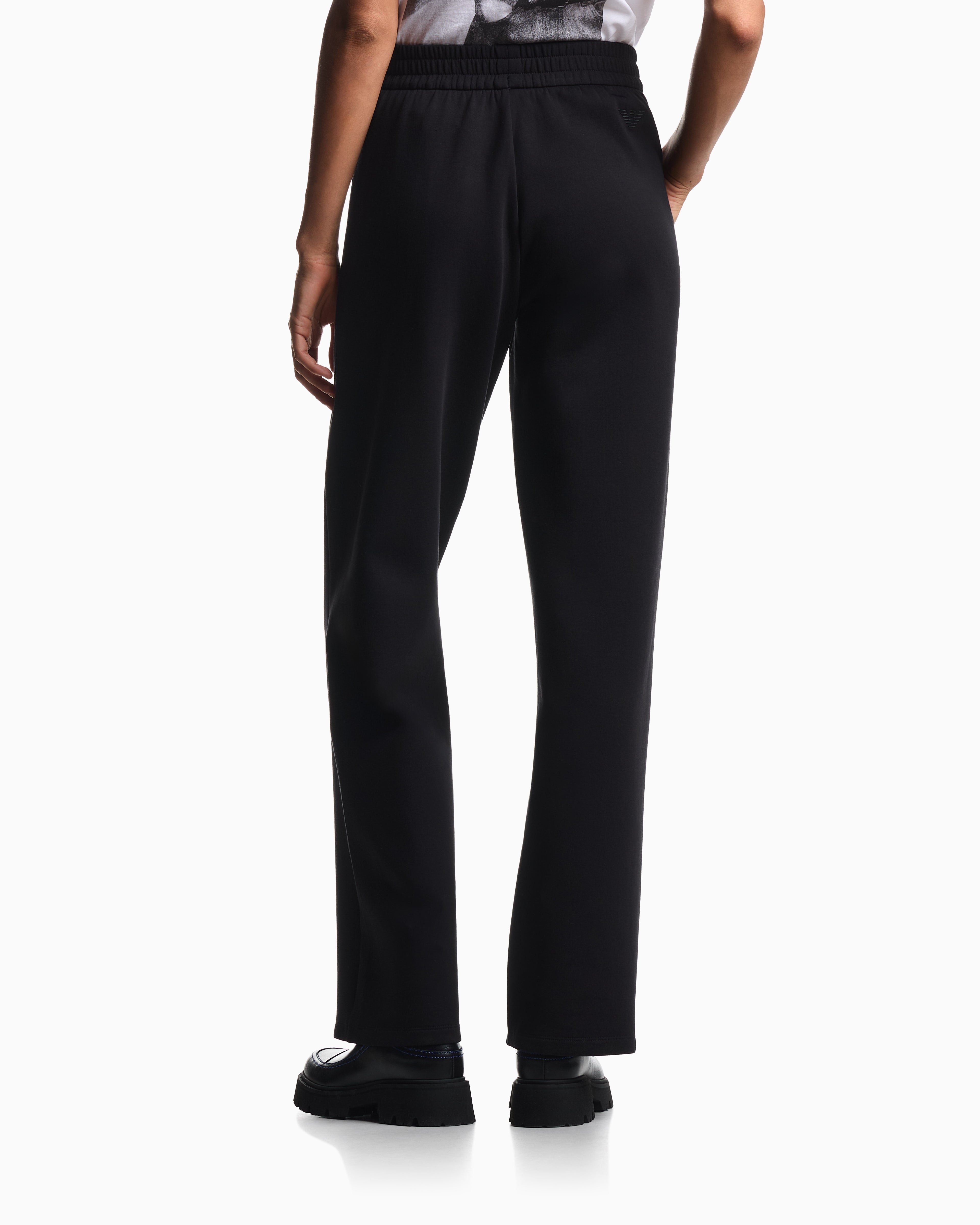Emporio Armani ASV double jersey trousers with an elasticated waist