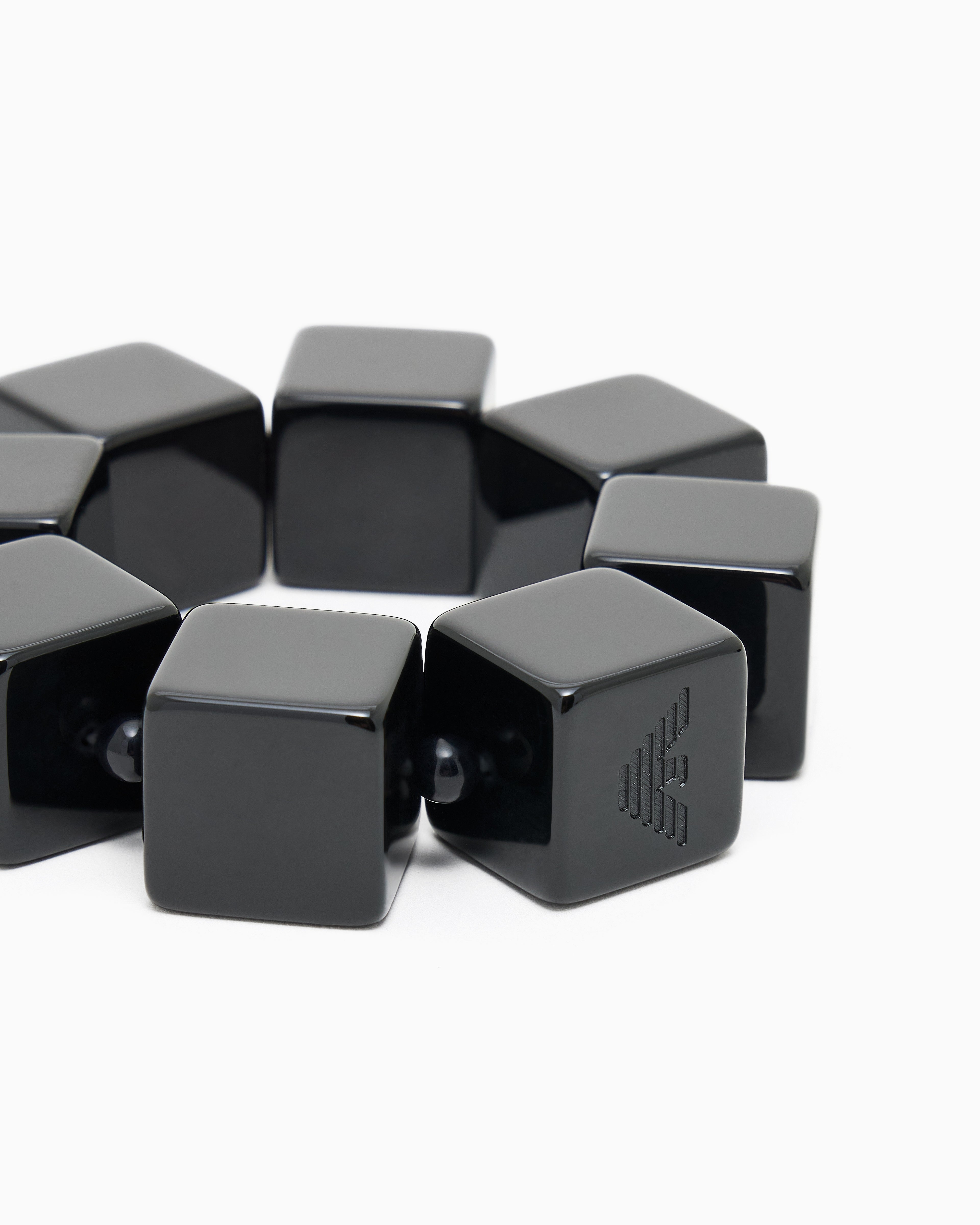 Emporio Armani Elasticated bracelet with cubes