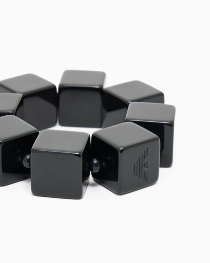 Emporio Armani Elasticated bracelet with cubes