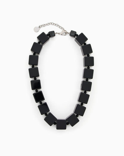 Emporio Armani Necklace with cubes and micro spheres