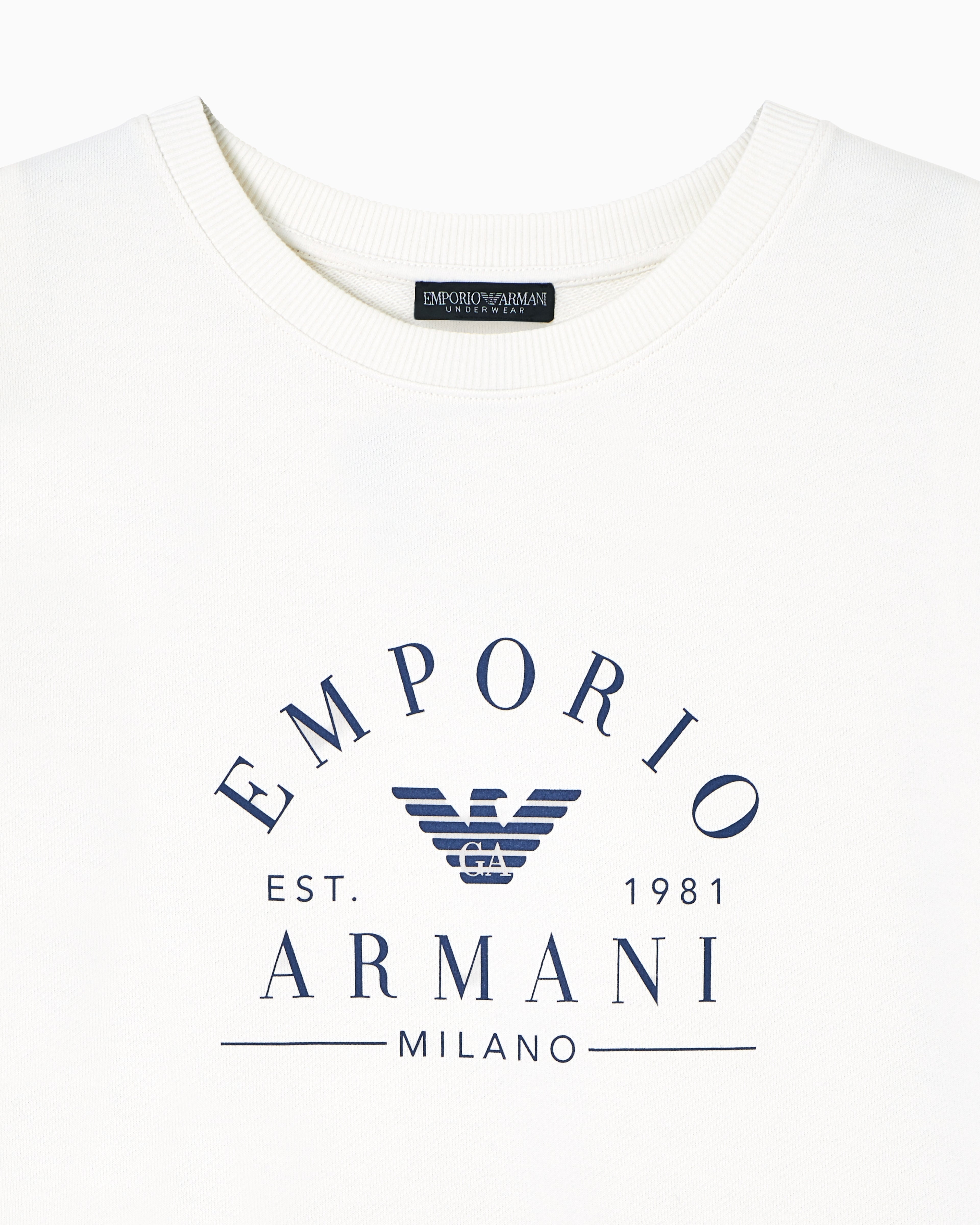 Emporio Armani Iconic sleeveless jersey loungewear sweatshirt